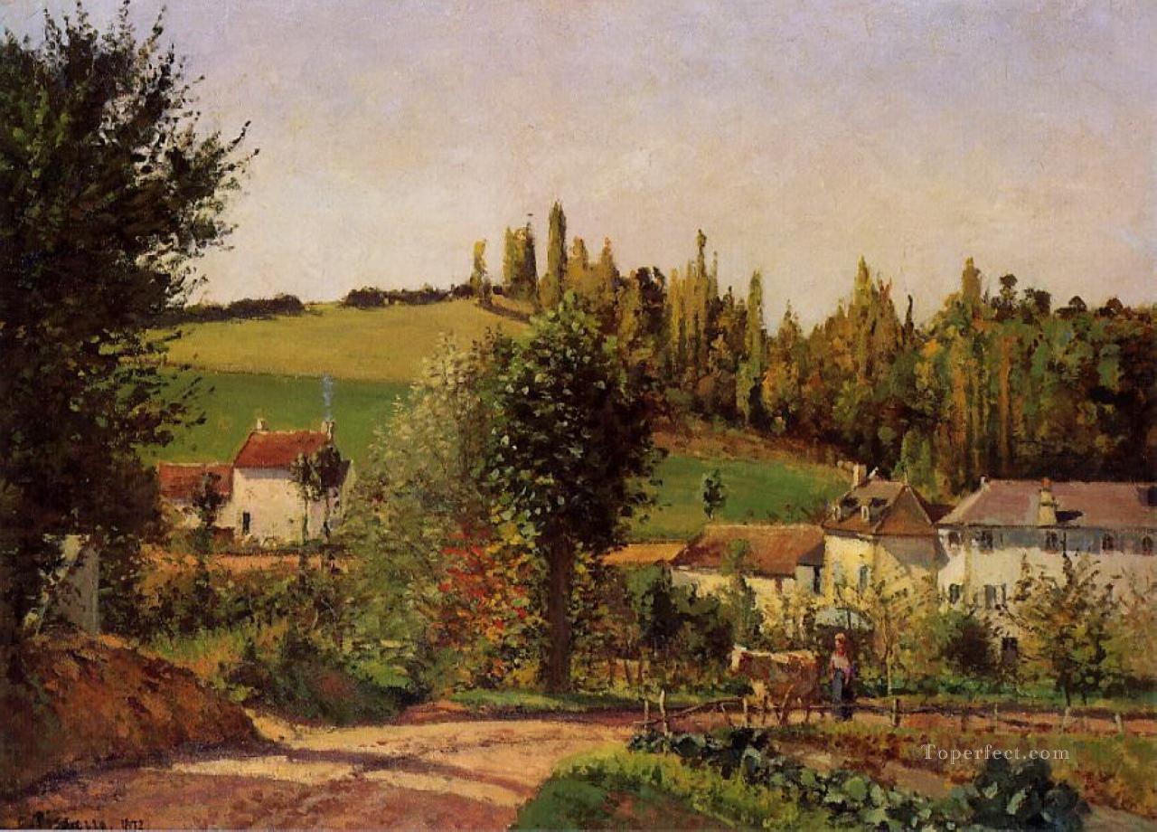 ポントワーズの庵の小道 1872年 カミーユ・ピサロ油絵